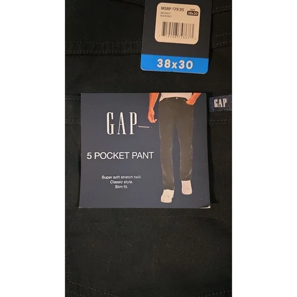 Gap 5 pocket pant black 36x30 - Picture 2 of 2